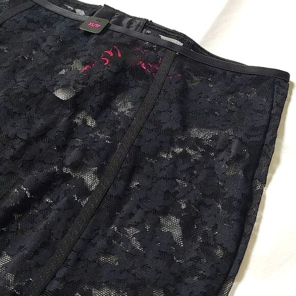 New With Tag La Senza Size XS High Waist‎ Black Garter Skirt - Picture 6 of 15